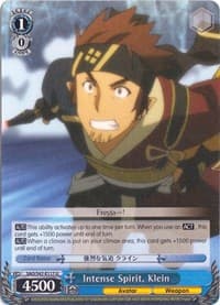 Intense Spirit, Klein - Sword Art Online Re: Edit - Weiss Schwarz card