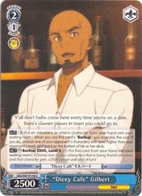 "Dicey Cafe" Gilbert - Sword Art Online Re: Edit - Weiss Schwarz card