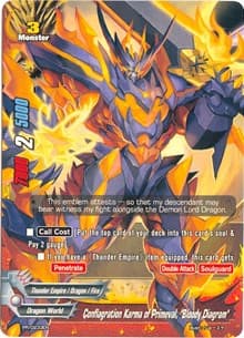 Conflagration Karma of Primeval, "Bloody Diagram" - Promo Cards - Future Card BuddyFight card