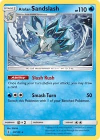 Alolan Sandslash - SM - Guardians Rising - Pokemon card
