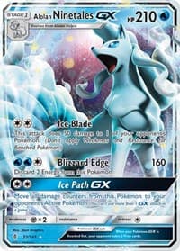 Alolan Ninetales GX - SM - Guardians Rising - Pokemon card