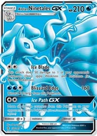 Alolan Ninetales GX (Full Art) - SM - Guardians Rising - Pokemon card