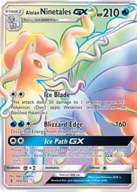 Alolan Ninetales GX (Secret) - SM - Guardians Rising - Pokemon card