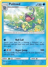 Politoed - SM - Guardians Rising - Pokemon card