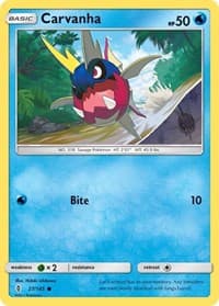 Carvanha - SM - Guardians Rising - Pokemon card