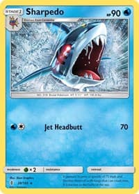 Sharpedo - SM - Guardians Rising - Pokemon card