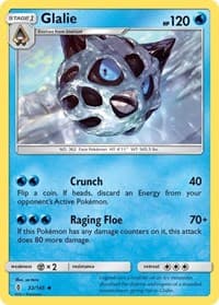 Glalie - SM - Guardians Rising - Pokemon card