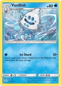 Vanillish - SM - Guardians Rising - Pokemon card