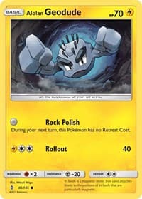 Alolan Geodude - SM - Guardians Rising - Pokemon card