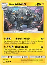 Alolan Graveler - SM - Guardians Rising - Pokemon card