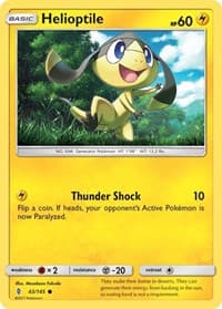 Helioptile - SM - Guardians Rising - Pokemon card