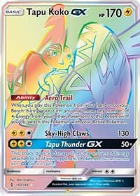 Tapu Koko GX (Secret) - SM - Guardians Rising - Pokemon card