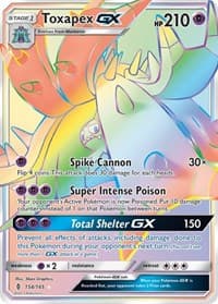 Toxapex GX (Secret) - SM - Guardians Rising - Pokemon card