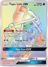 Tapu Lele GX (Secret) - SM - Guardians Rising - Pokemon card
