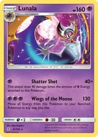 Lunala - SM - Guardians Rising - Pokemon card