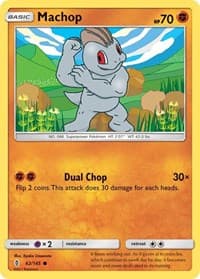 Machop (62) - SM - Guardians Rising - Pokemon card