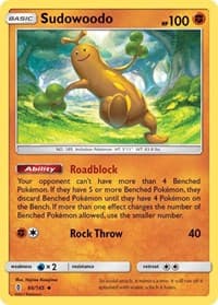 Sudowoodo - SM - Guardians Rising - Pokemon card