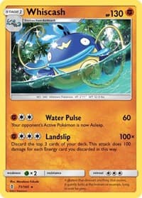Whiscash - SM - Guardians Rising - Pokemon card