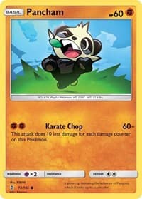 Pancham - SM - Guardians Rising - Pokemon card