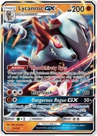 Lycanroc GX - SM - Guardians Rising - Pokemon card
