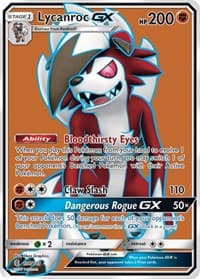 Lycanroc GX (Full Art) - SM - Guardians Rising - Pokemon card