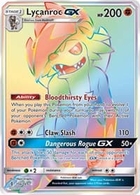 Lycanroc GX (Secret) - SM - Guardians Rising - Pokemon card