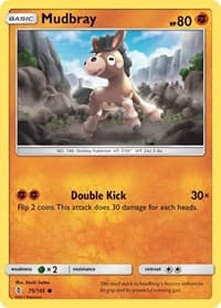 Mudbray - SM - Guardians Rising - Pokemon card
