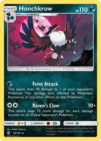 Honchkrow - SM - Guardians Rising - Pokemon card