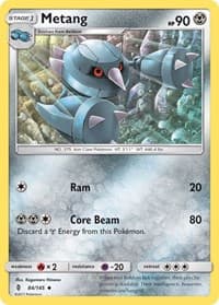 Metang - SM - Guardians Rising - Pokemon card