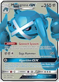Metagross GX (Full Art) - SM - Guardians Rising - Pokemon card