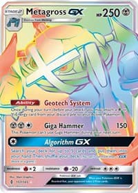 Metagross GX (Secret) - SM - Guardians Rising - Pokemon card