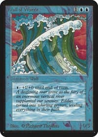 Wall of Water - Alpha Edition - Magic: The Gathering card