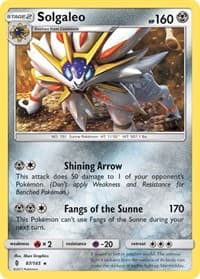 Solgaleo - SM - Guardians Rising - Pokemon card