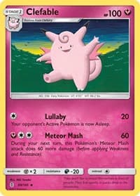 Clefable - SM - Guardians Rising - Pokemon card