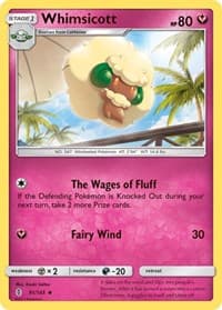 Whimsicott - SM - Guardians Rising - Pokemon card