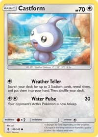 Castform - SM - Guardians Rising - Pokemon card