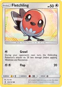 Fletchling - SM - Guardians Rising - Pokemon card