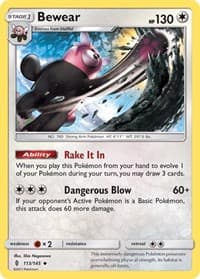 Bewear - SM - Guardians Rising - Pokemon card