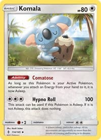 Komala - SM - Guardians Rising - Pokemon card
