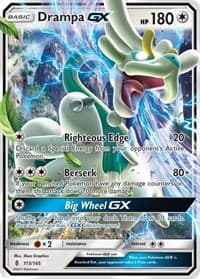 Drampa GX - SM - Guardians Rising - Pokemon card