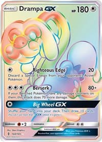 Drampa GX (Secret) - SM - Guardians Rising - Pokemon card
