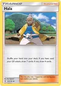 Hala - SM - Guardians Rising - Pokemon card