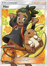 Hau (Full Art) - SM - Guardians Rising - Pokemon card