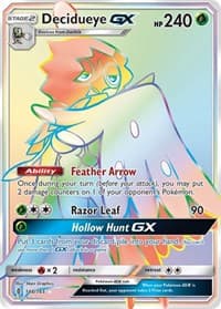 Decidueye GX (Secret) - SM - Guardians Rising - Pokemon card