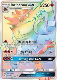 Incineroar GX (Secret) - SM - Guardians Rising - Pokemon card
