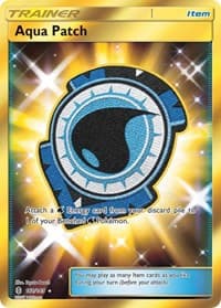 Aqua Patch (Secret) - SM - Guardians Rising - Pokemon card