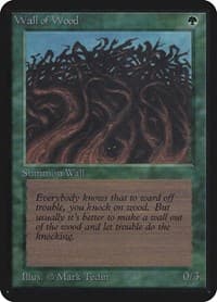 Wall of Wood - Alpha Edition - Magic: The Gathering card