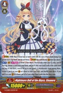 Nightmare Doll of the Abyss, Eleanore - G-CHB03: Rummy Labyrinth Under the Moonlight - Cardfight Vanguard card