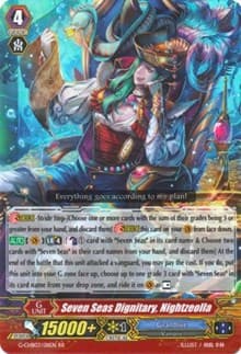 Seven Seas Dignitary, Nightzeolla - G-CHB03: Rummy Labyrinth Under the Moonlight - Cardfight Vanguard card