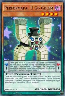 Performapal U Go Golem - Maximum Crisis - YuGiOh card